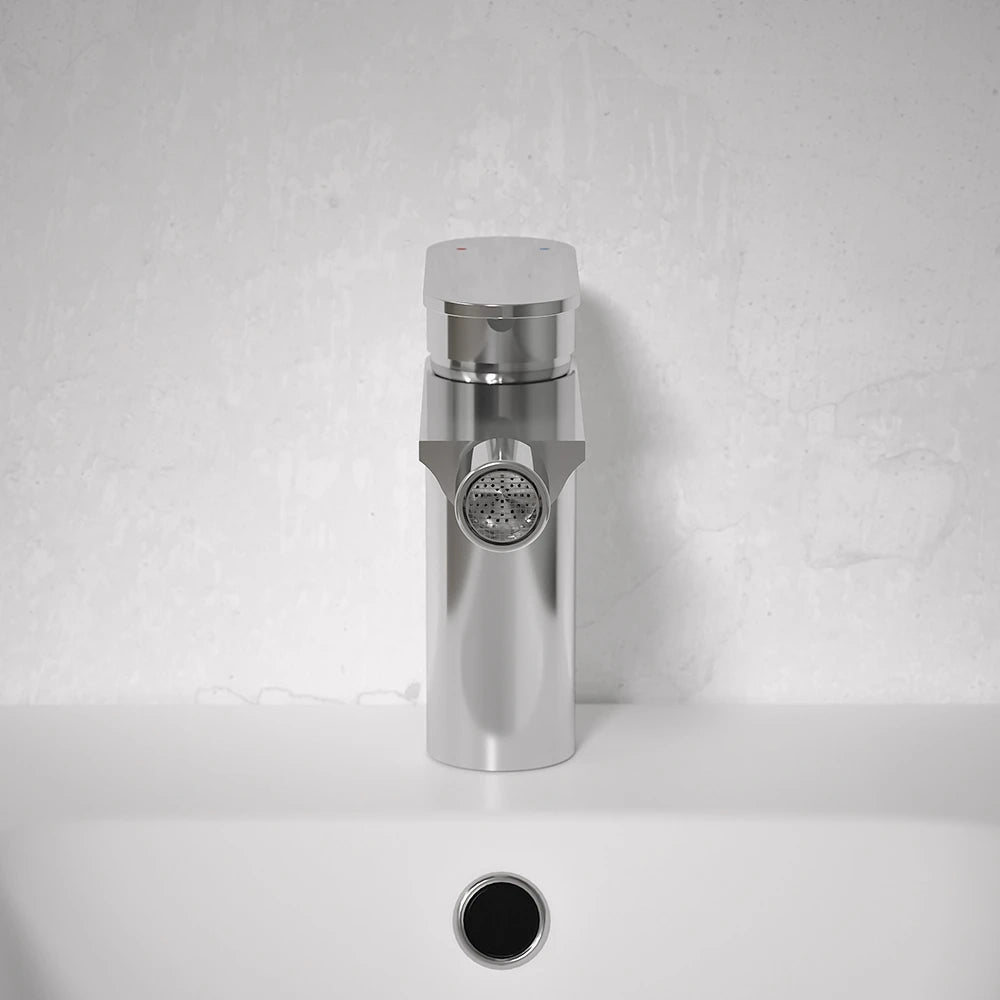 Coppia miscelatori lavabo bidet senza scarico cromato | Kerry