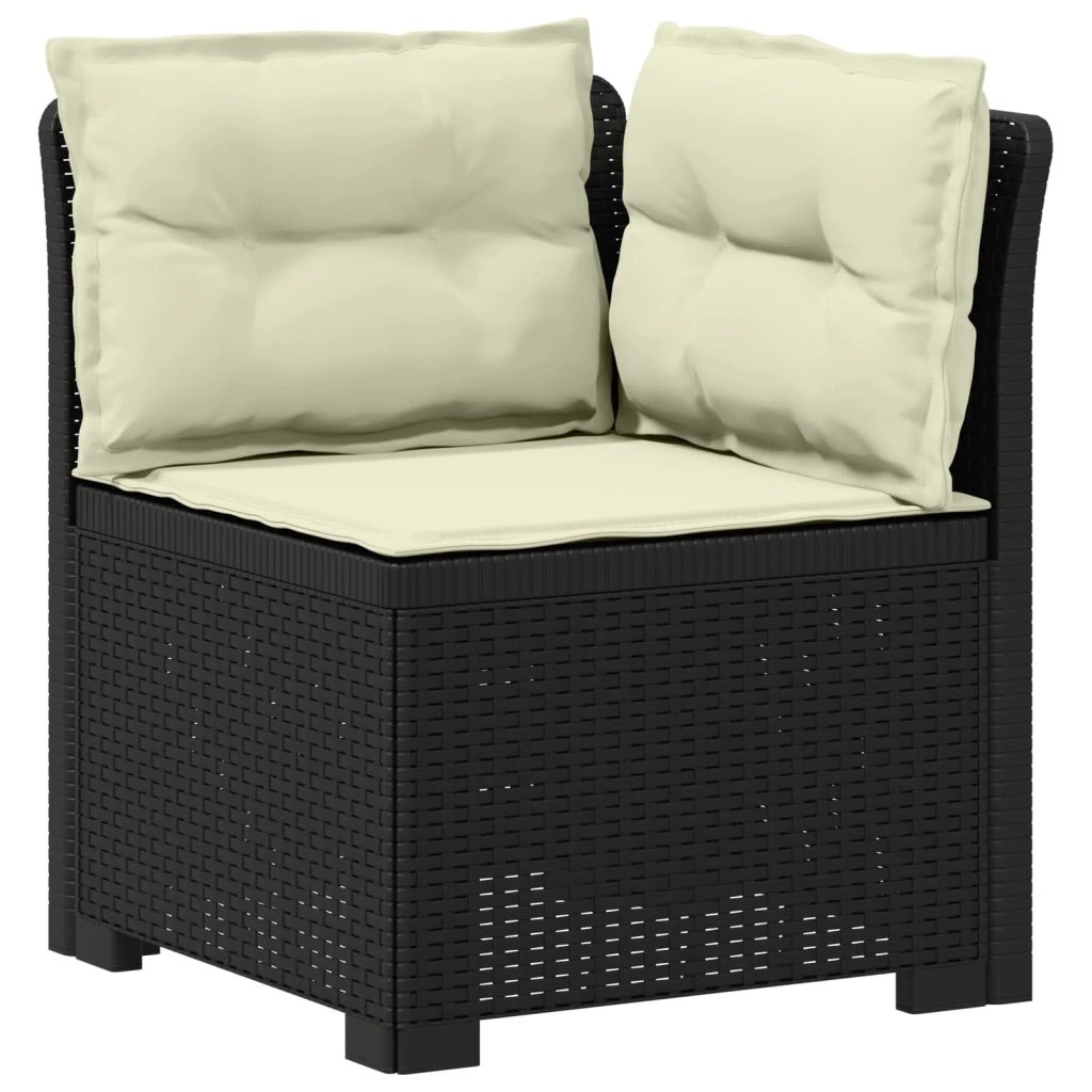 Divano da Giardino 5 Posti con Cuscini Stile Rattan PP 3443906