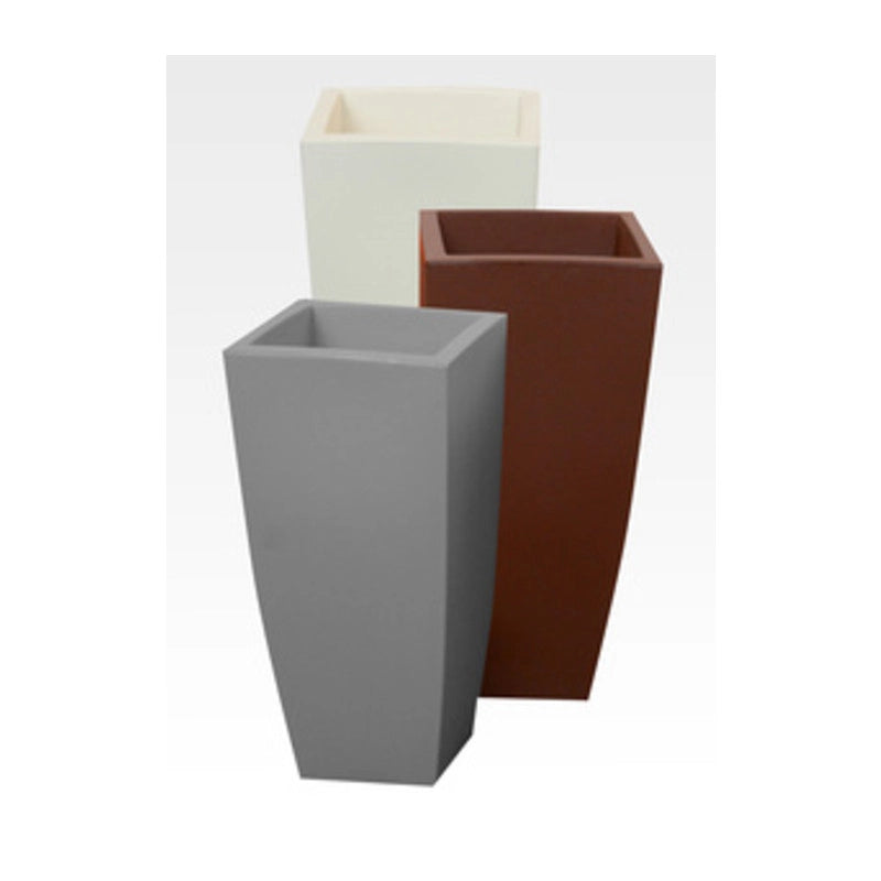 VASO STILO SQUARE 40X40XH90 CM GHIACCIO