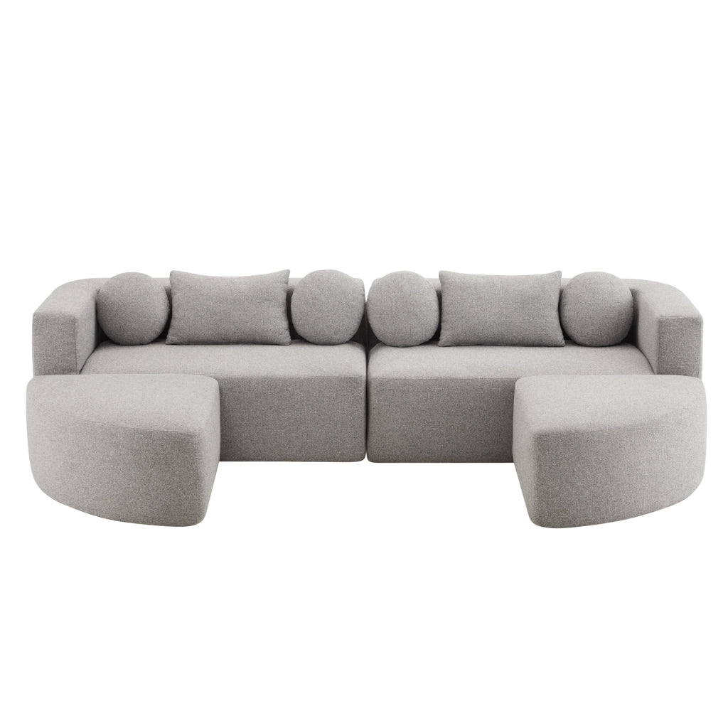 Divano Letto Modulare con ; Grigio
