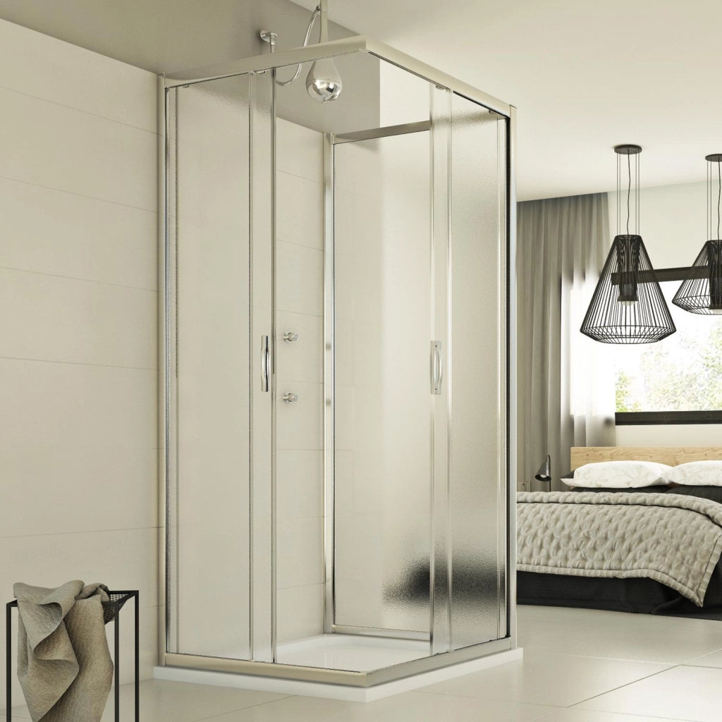 Box Doccia 3 lati 75x75x75 CM H198 stampato C mod. Evolution Trio