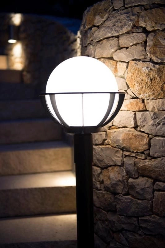 Lampada da giardino SU-MA Kule 43cm sfera 25cm E27 IP43