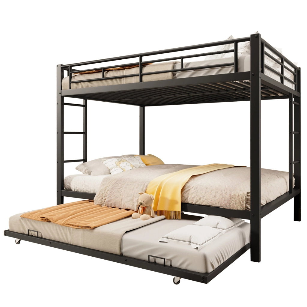 Letto a castello funzione estrabile metallo 140x200 cm