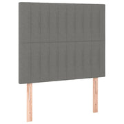 Testiera | Testata Grigio Scuro 80x5x118/128 cm Tessuto