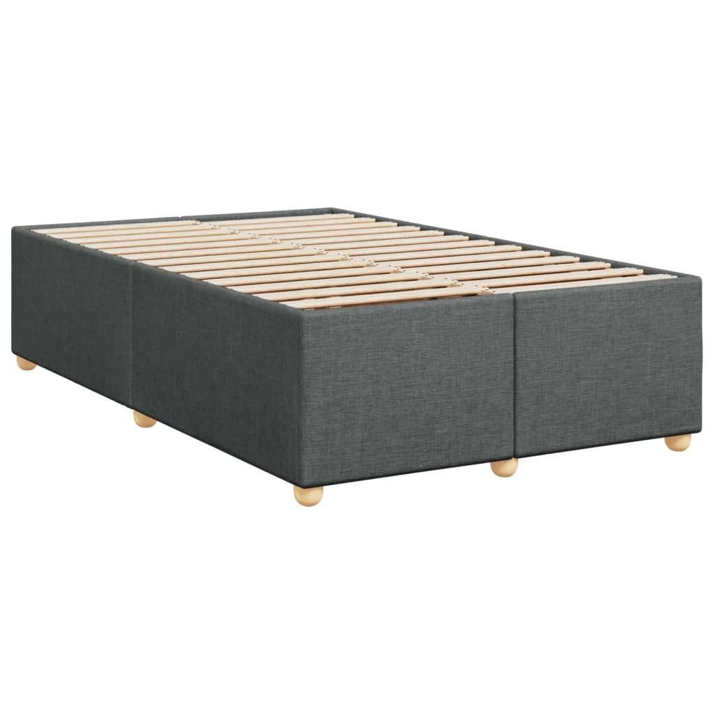 Letto box spring con materasso Grigio Scuro 120 x 190 cm 3452374