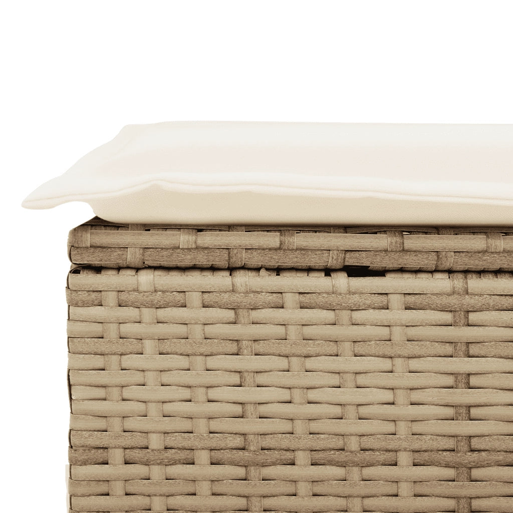 Set Divani da Giardino 7 pz con Cuscini Beige in Polyrattan 3255145