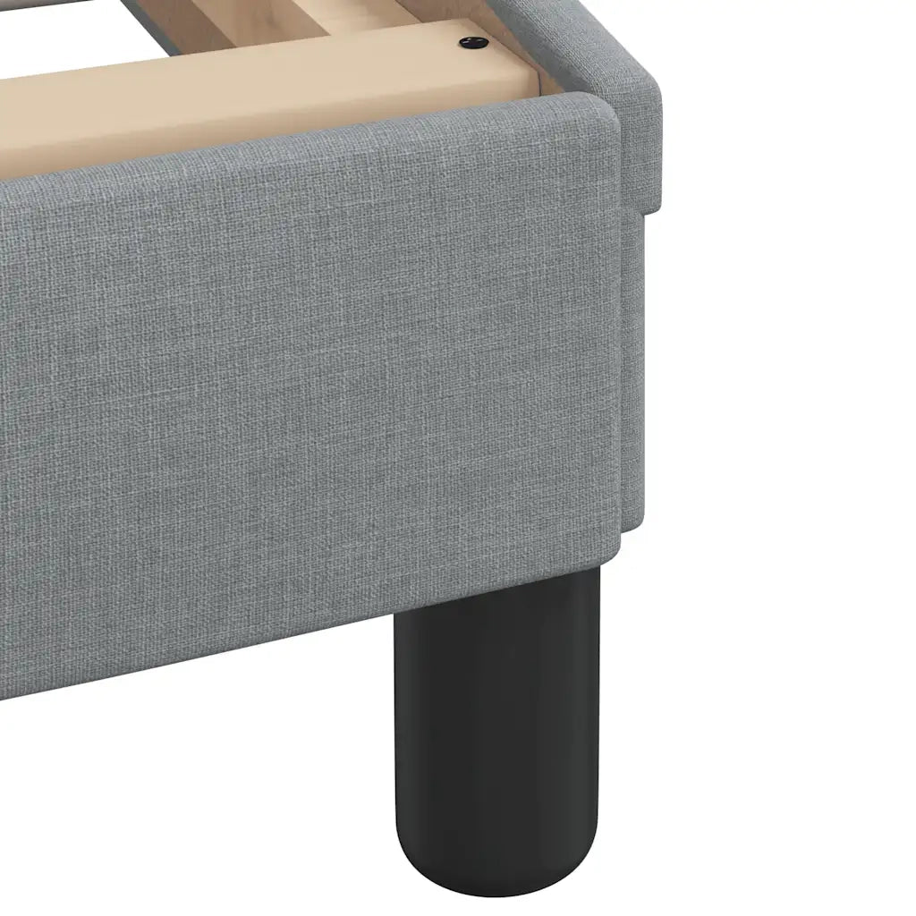 Giroletto-Struttura Letto Dover Grigio Chiaro 100x200 cm Tessuto
