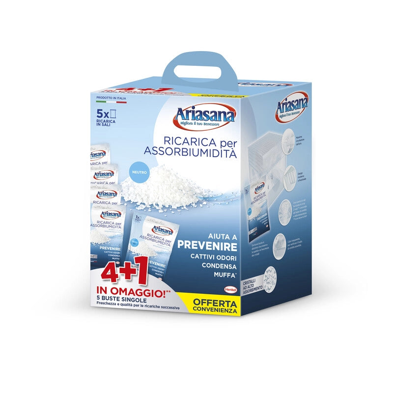 ARIASANA RICARICA IN SALI NEUTRI 5 BUSTE PER 450 G- 6,0 pz