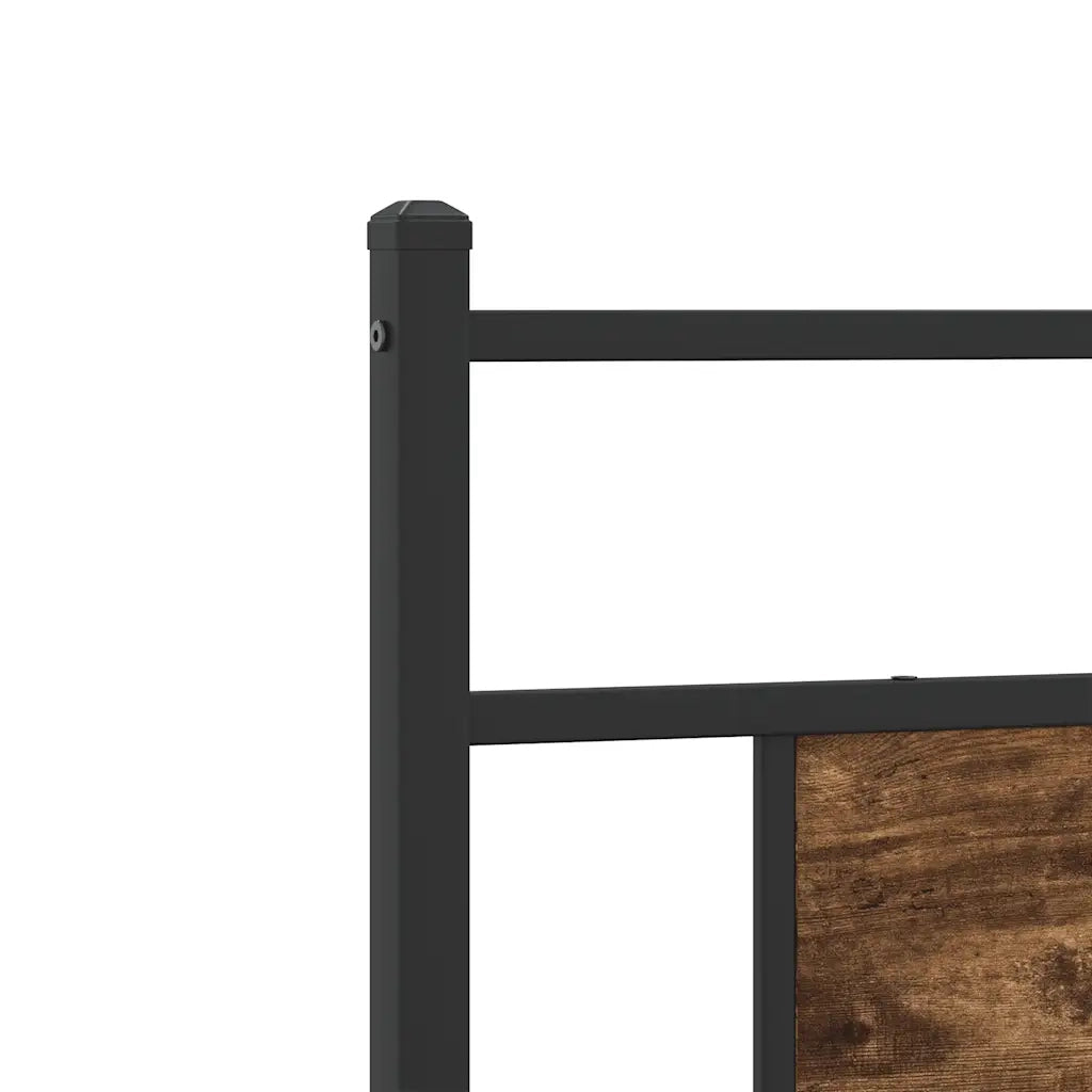 Giroletto senza Materasso-Struttura Letto Rovere Fumo 80x200 cm in Truciolato 774519
