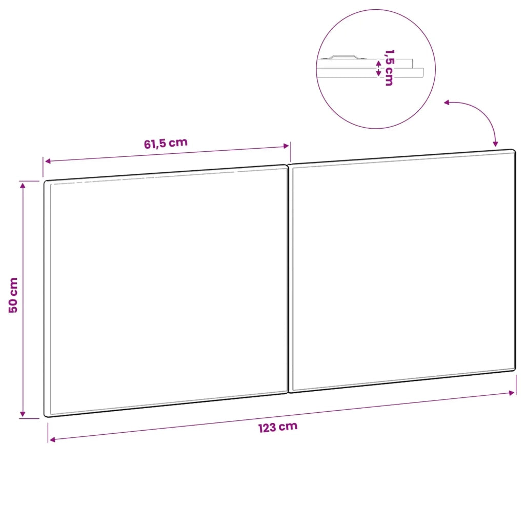 Testiera da Muro BREDA Rovere Fumo Legno ingegnerizzato 897630