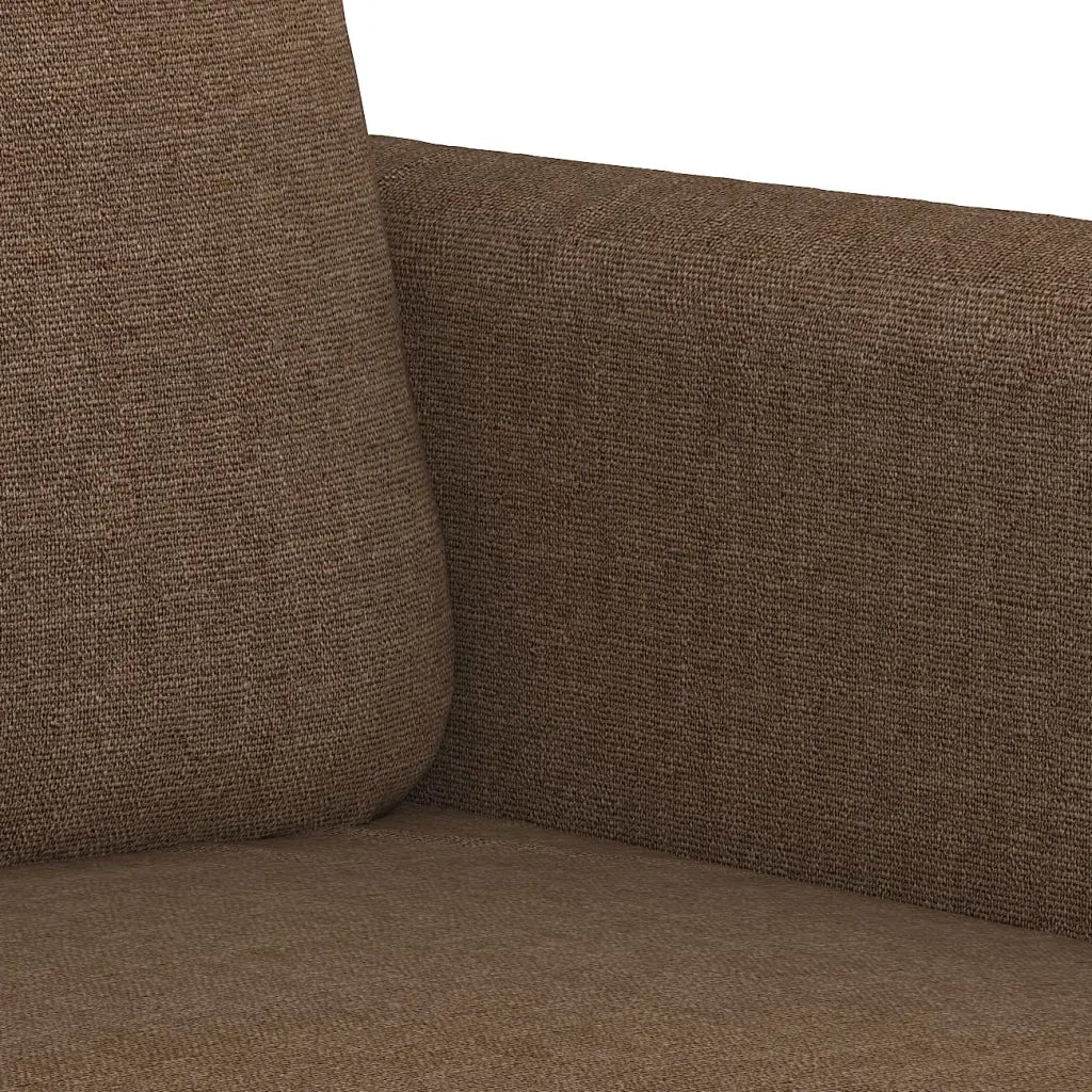 Divano a 3 Posti Marrone 180 cm in Tessuto 359489