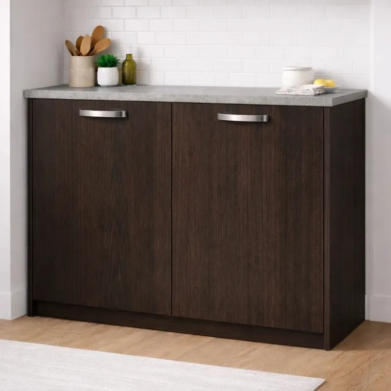Anta per mobili in Legno nobilitato Compresa di Maniglia 90x60 Wenge
