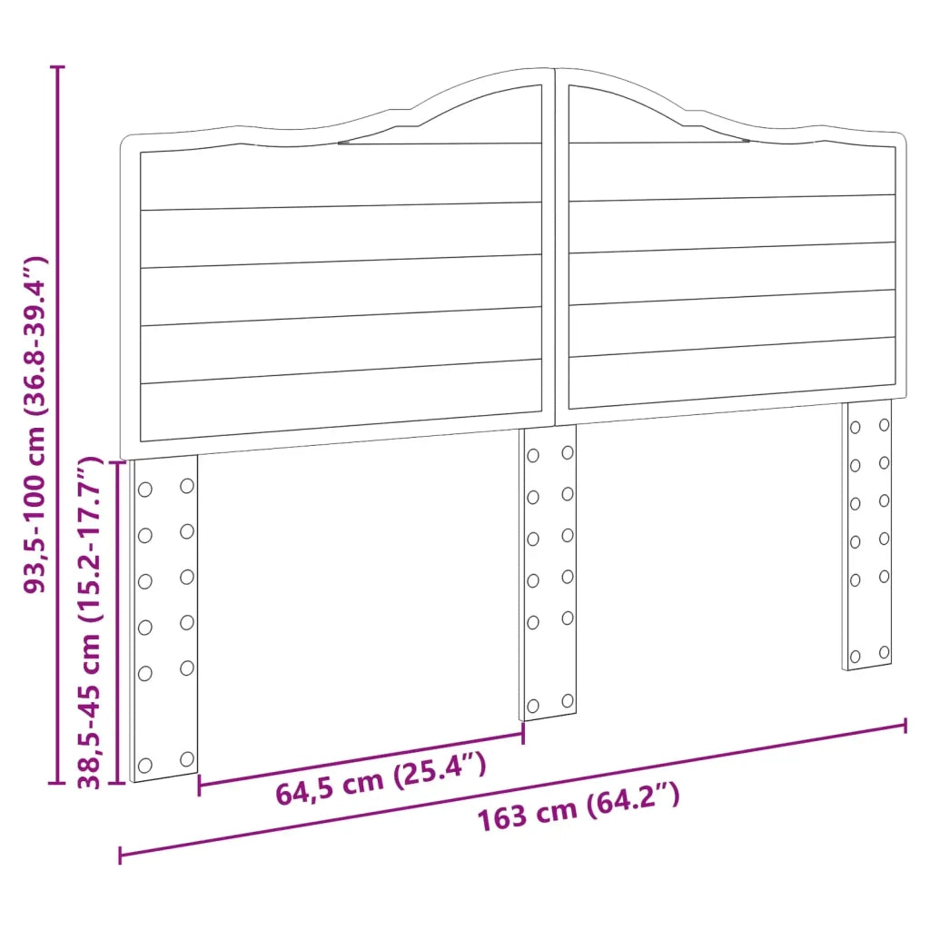 Testiera | Testata Grigio Sonoma Legno multistrato