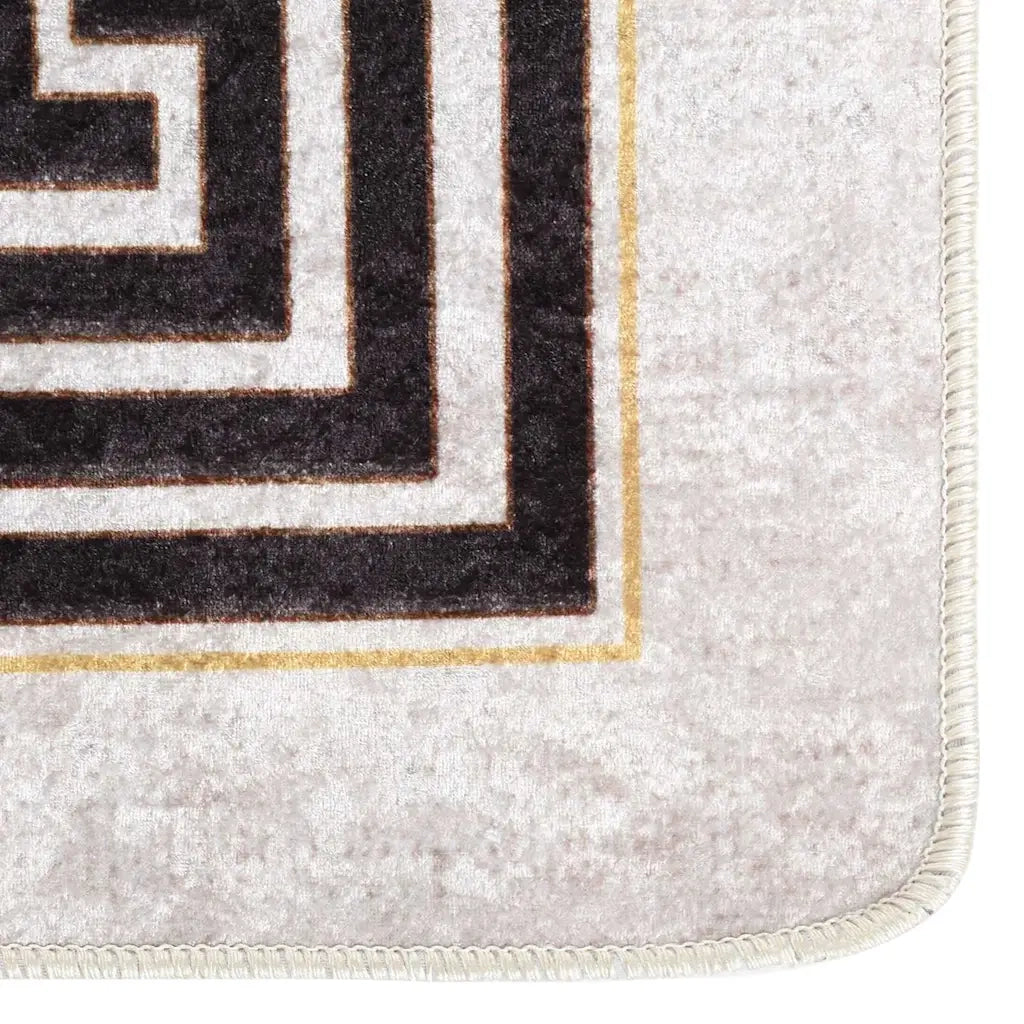 Tappeto Lavabile 80x300 cm Beige Chiaro 337947