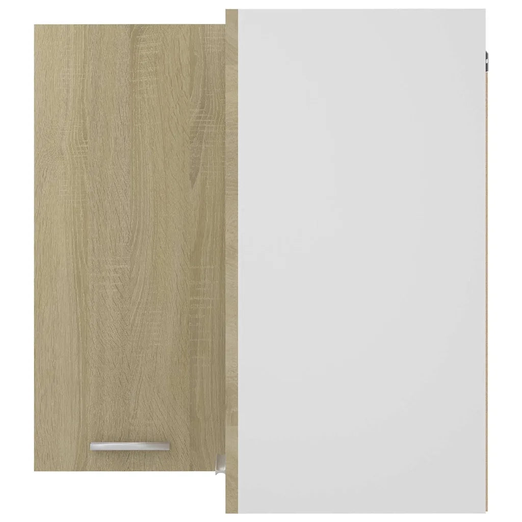 Armoire d'angle suspendue Lyon Chêne Sonoma 57x57x60 cm