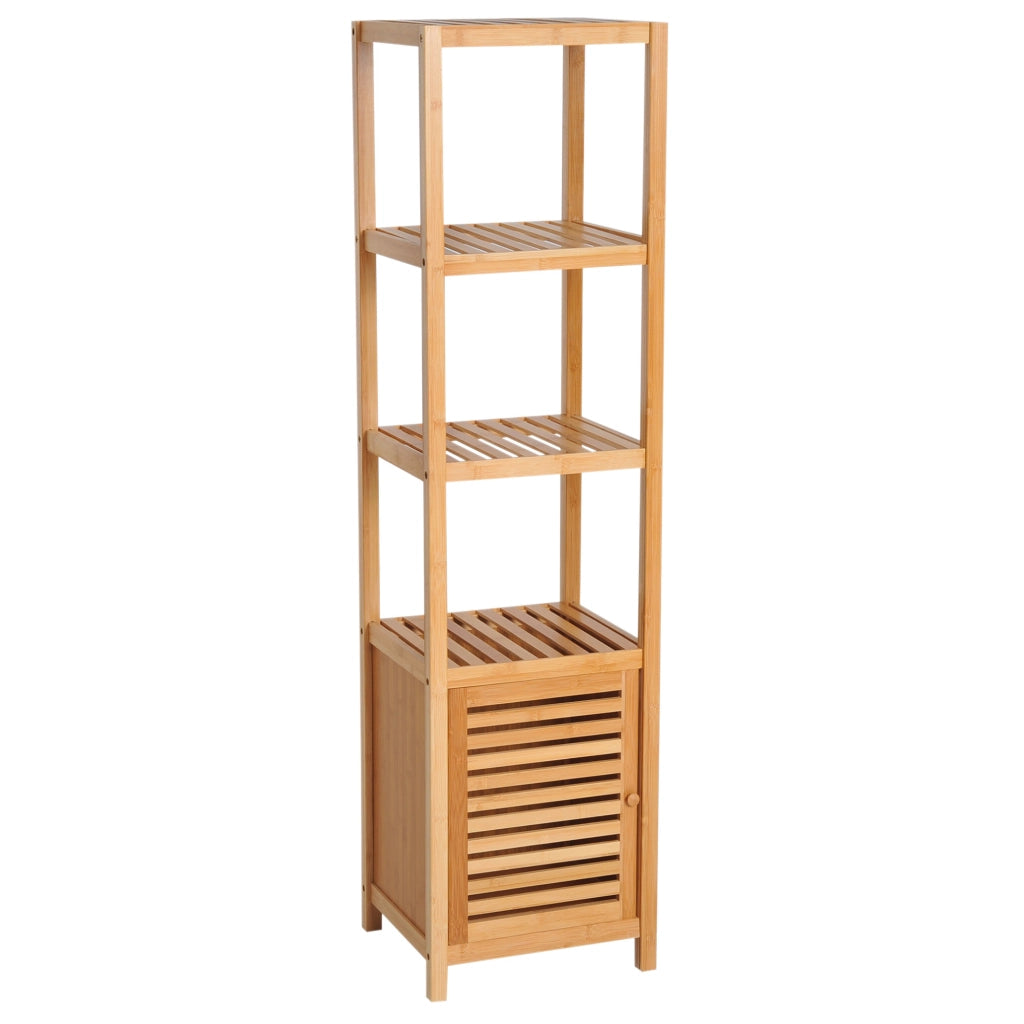 ARMADIO BAGNO 36x33x140 cm Bambù Naturale