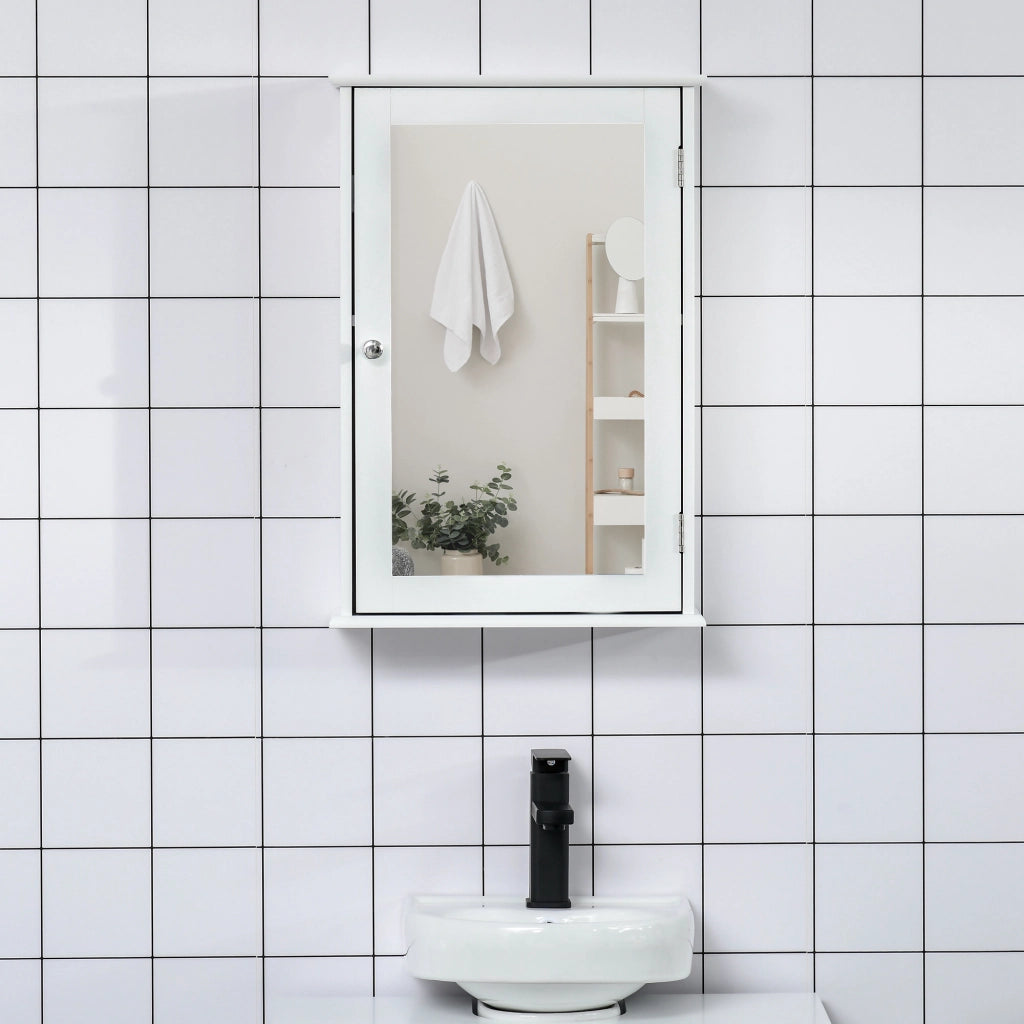 Armadio con specchio ¨C Zephmum ¨C Bianco 41x14x60 cm