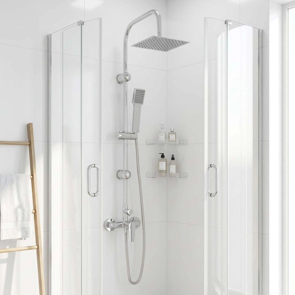 Sistema Doccia Cromato Acciaio Inox 21 x 48 x 112 cm 42053768