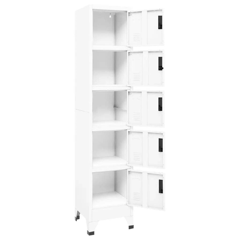 Armoire à casiers Blanc 38x40x180 cm Acier