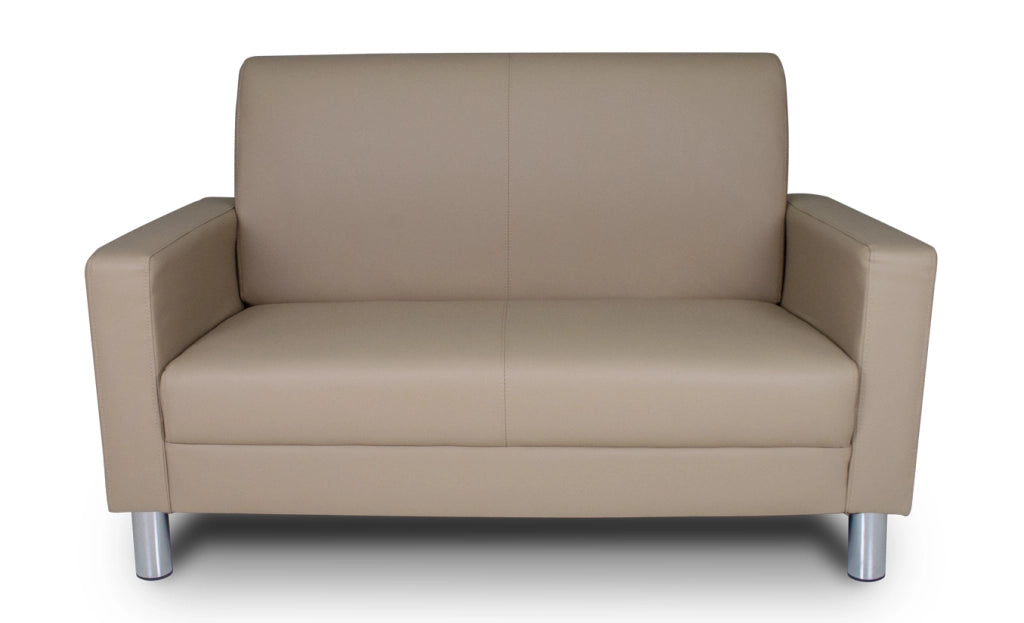 Divano 2 posti in ecopelle mod. Charlie Colore: Tortora DI-CHA03PU