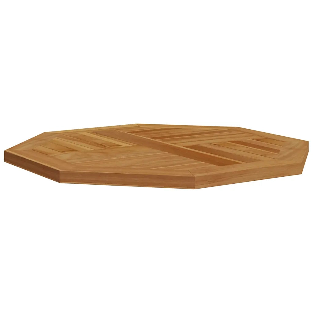 Dessus de table 70x70x2,5 cm octogonal bois de teck massif
