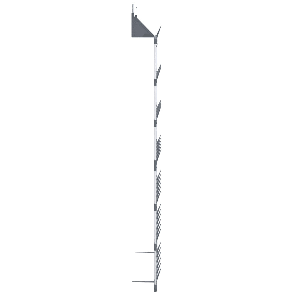 Scarpiera Pensile Argento 66x13x139 cm 344372