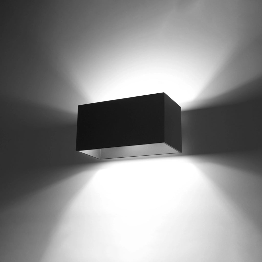 Lampada a parete QUAD MAXI nero