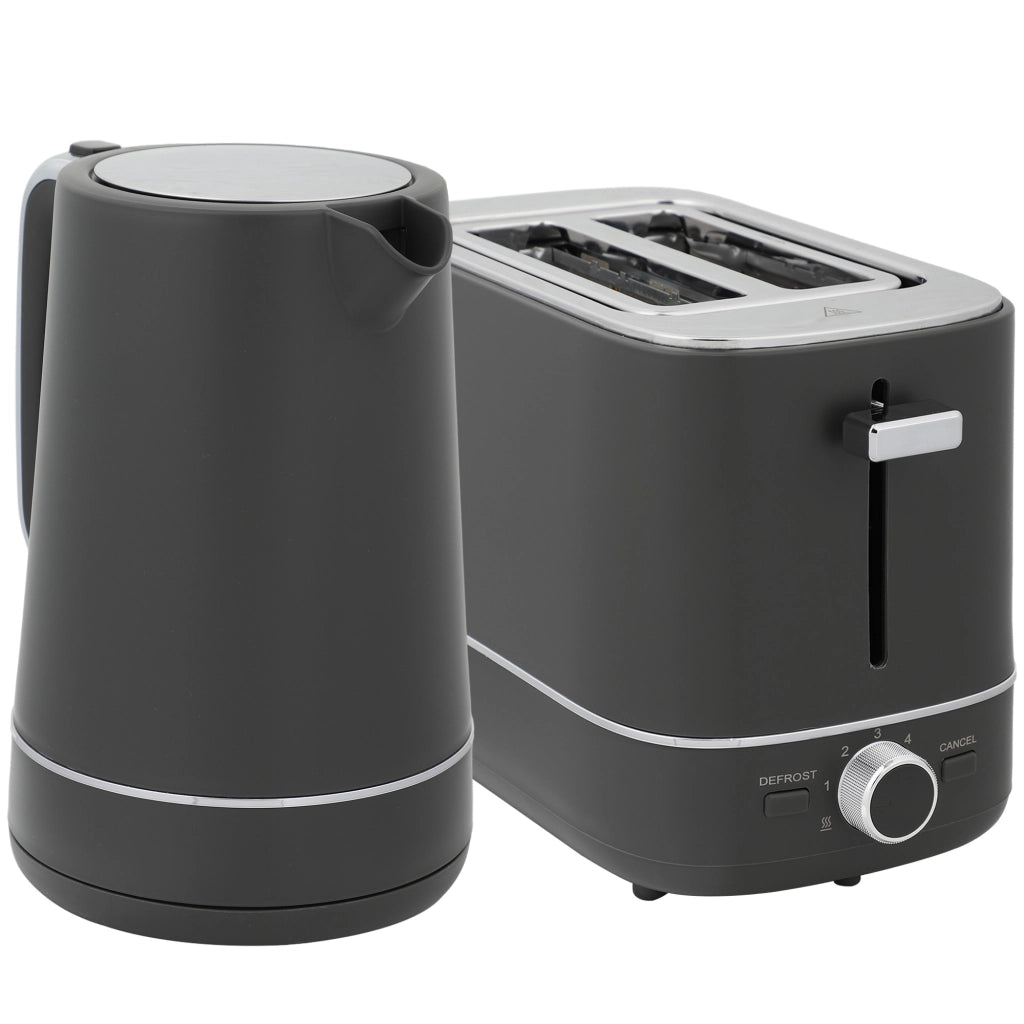 Set Bollitore e Tostapane ¨C Xylo ¨C 1,7L, 6 Livelli di Tostatura, Grigio