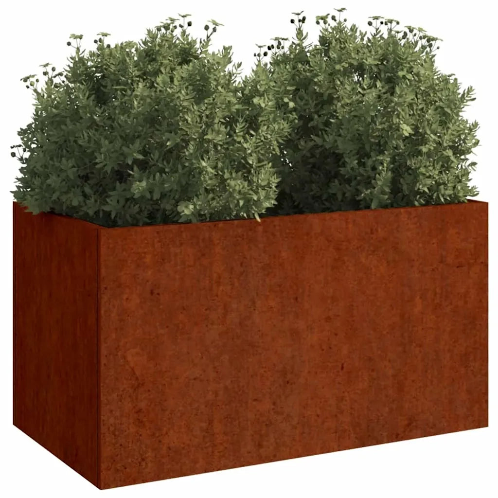 Fioriera 62x40x39 cm Acciaio Corten 821557