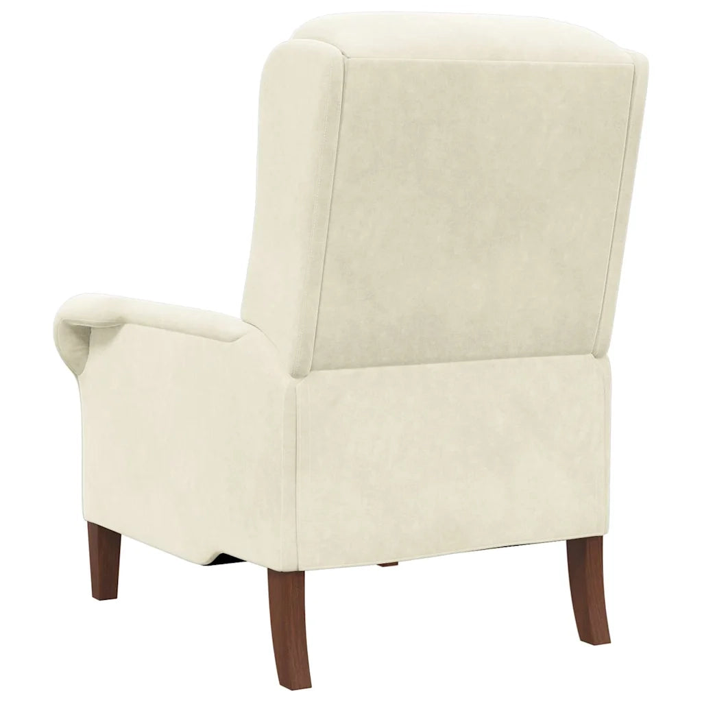 poltrona Crema 76 x 94 x 102 cm Velluto