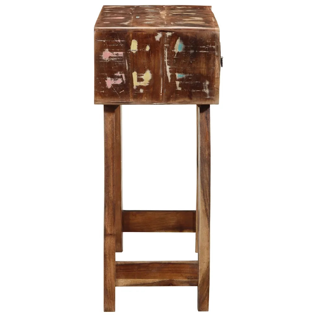 Table console 90x32x75 cm bois massif de récupération