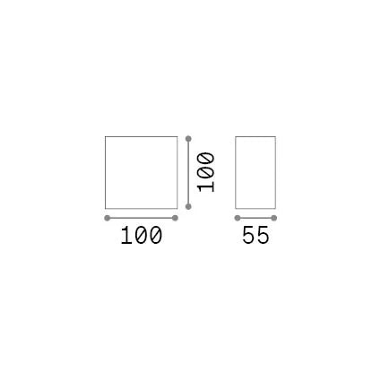 Applique Collezione SNOW LED 6W Luce Calda 3000K Bianco Ideal Lux