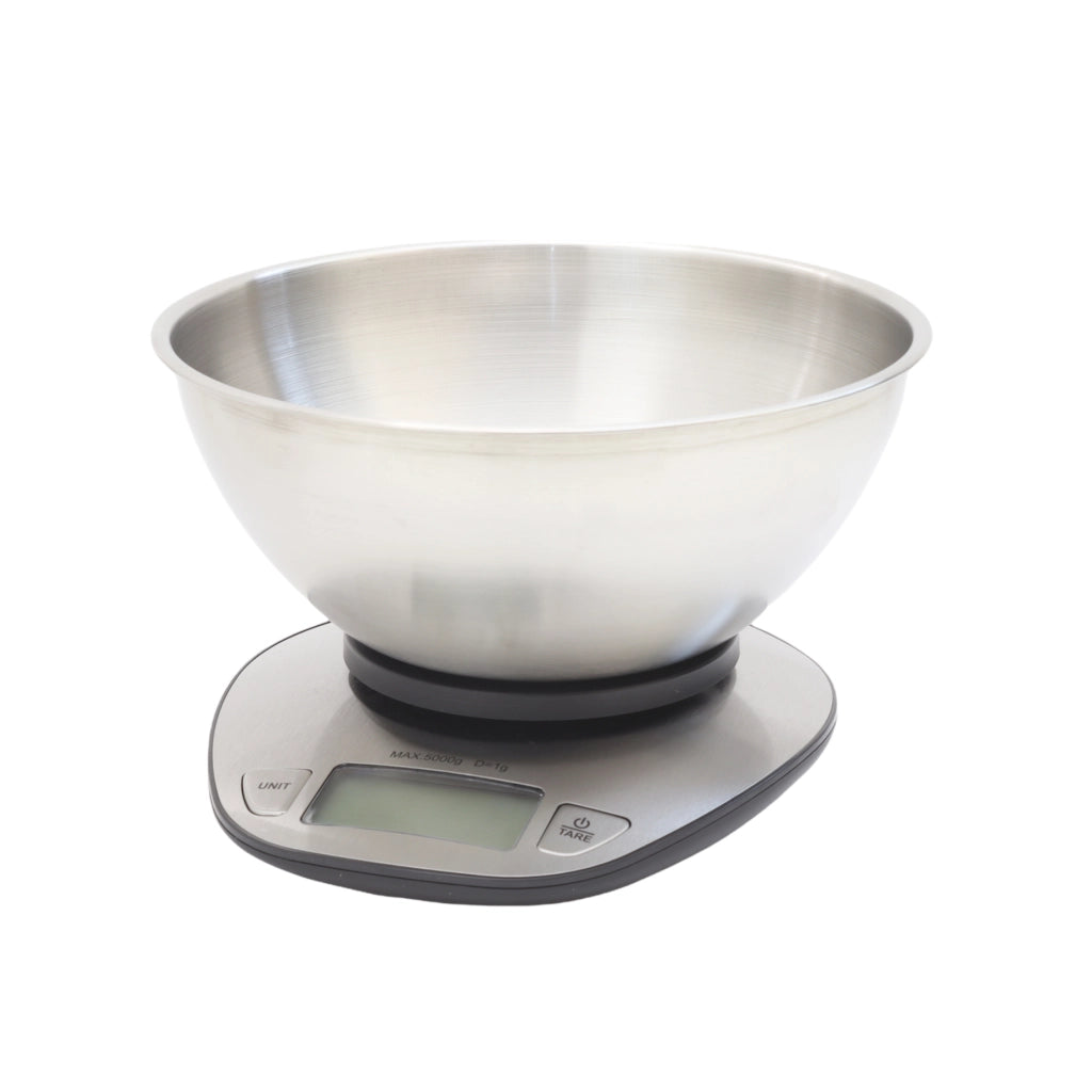 HIGH-TECH BILANCIA DIGITALE IN ACCIAIO INOX CON CIOTOLA PORTATA MASSIMA 5 KG