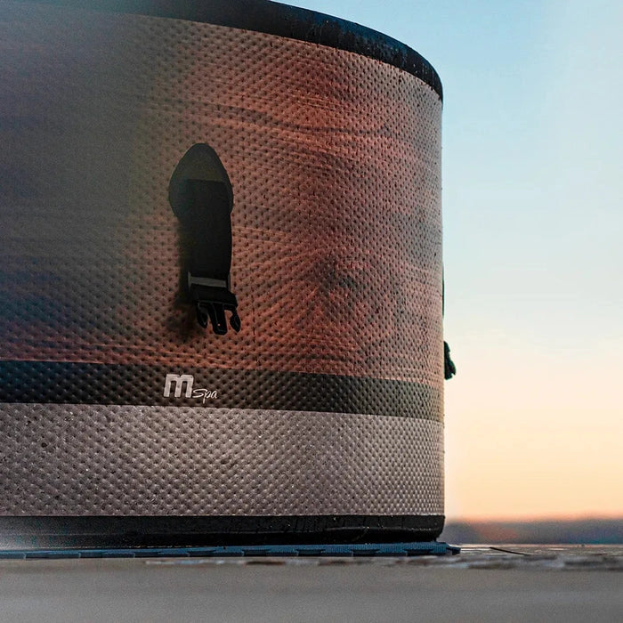 Vasca Idromassaggio Piscina Spa Duet Diva Smart 6 Adulti 930 L Ø173x65 cm in PVC Effetto Legno