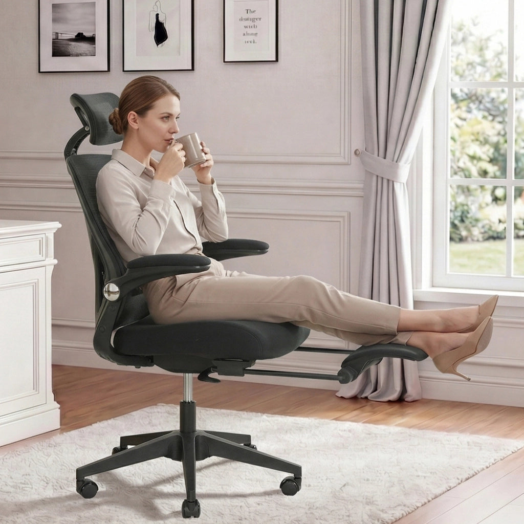 Sedia da ufficio ergonomica reclinabile ¨C Minimal ¨C nero