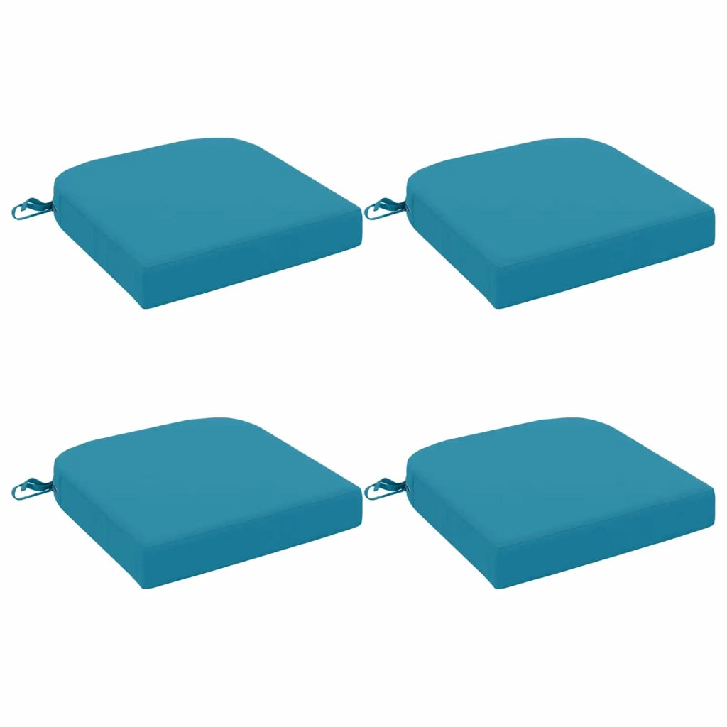 Cuscini per sedile a 4 pezzi SOEST 4 pz 100% Poliestere Azzurro 945266