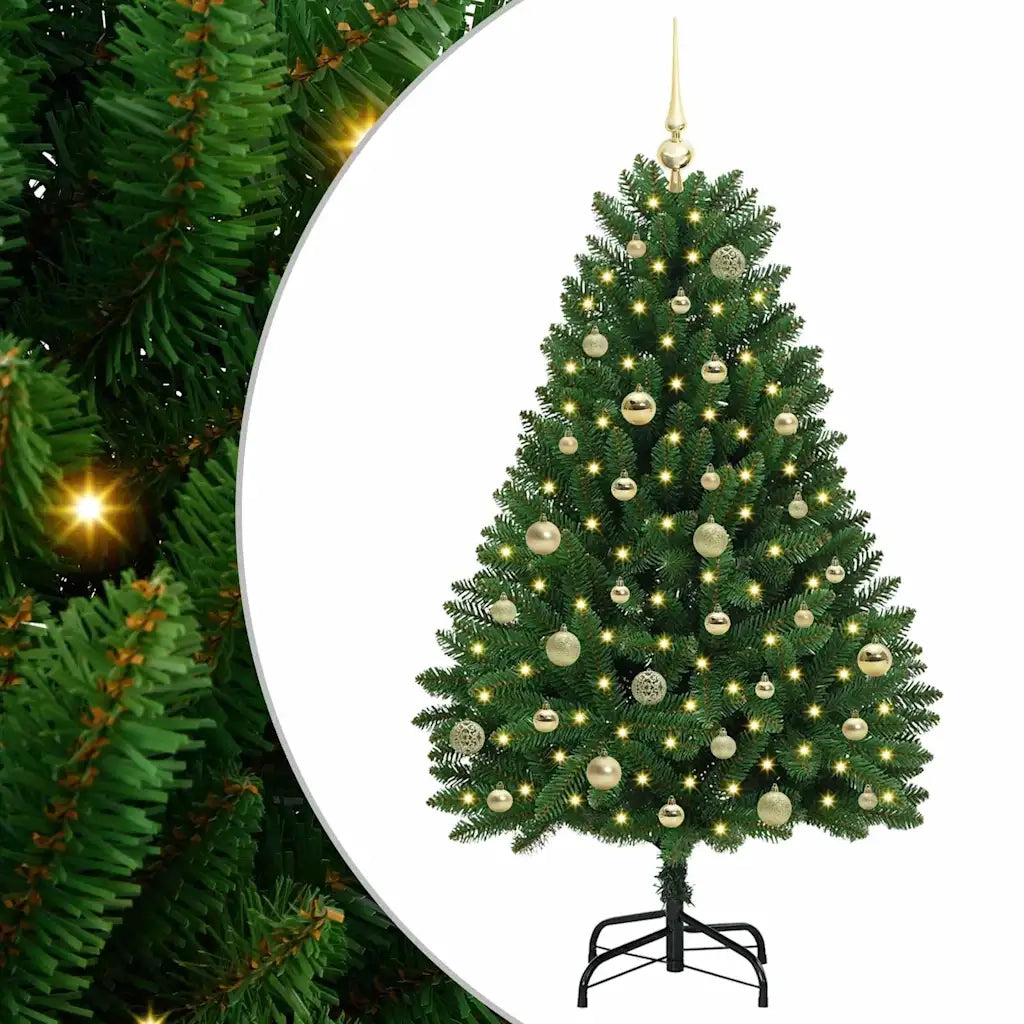 Albero di Natale | Decorazioni natalizie artificiale Verde 150 cm PVC e Metallo
