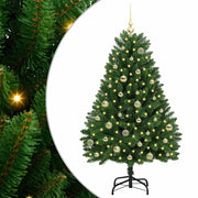 Albero di Natale | Decorazioni natalizie artificiale Verde 150 cm PVC e Metallo