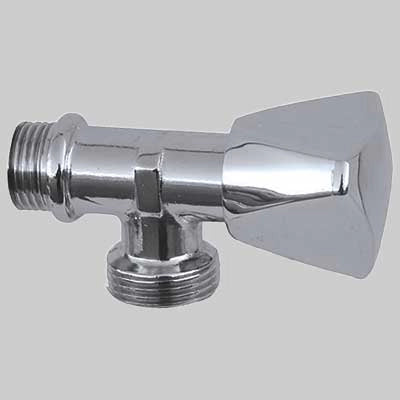 RUBINETTO PER LAVATRICE A VITONE  1/2x3/4 cromato     MADE IN ITALY