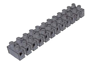 MORSETTIERE- - mm.6 - 10 pezzi