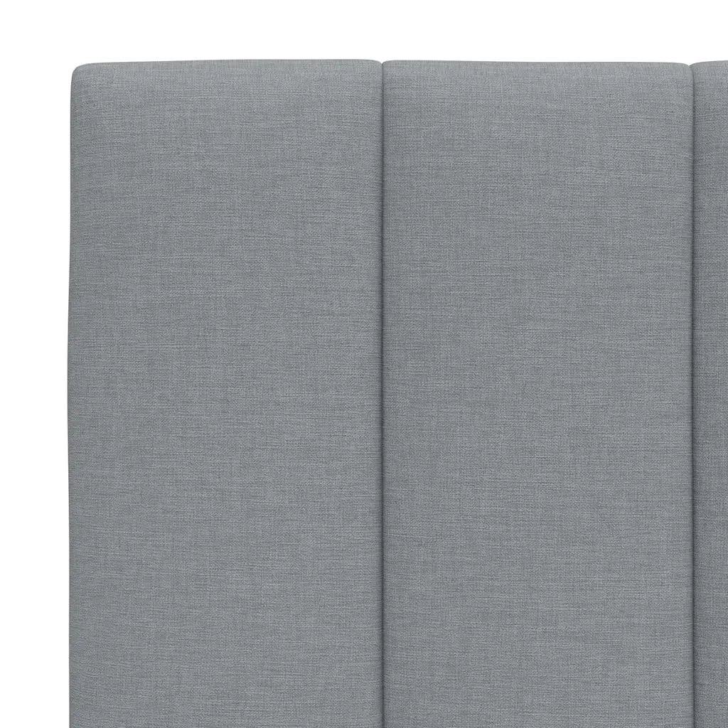 Coussin de tête de lit Hanko gris clair 120 cm tissu