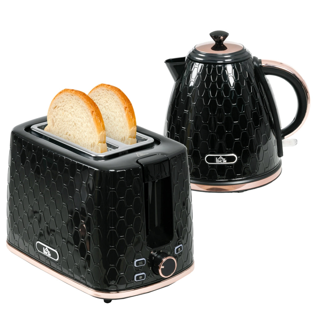 Set Bollitore e Tostapane ¨C Xylo ¨C 1,7 L, Display LED, Nero