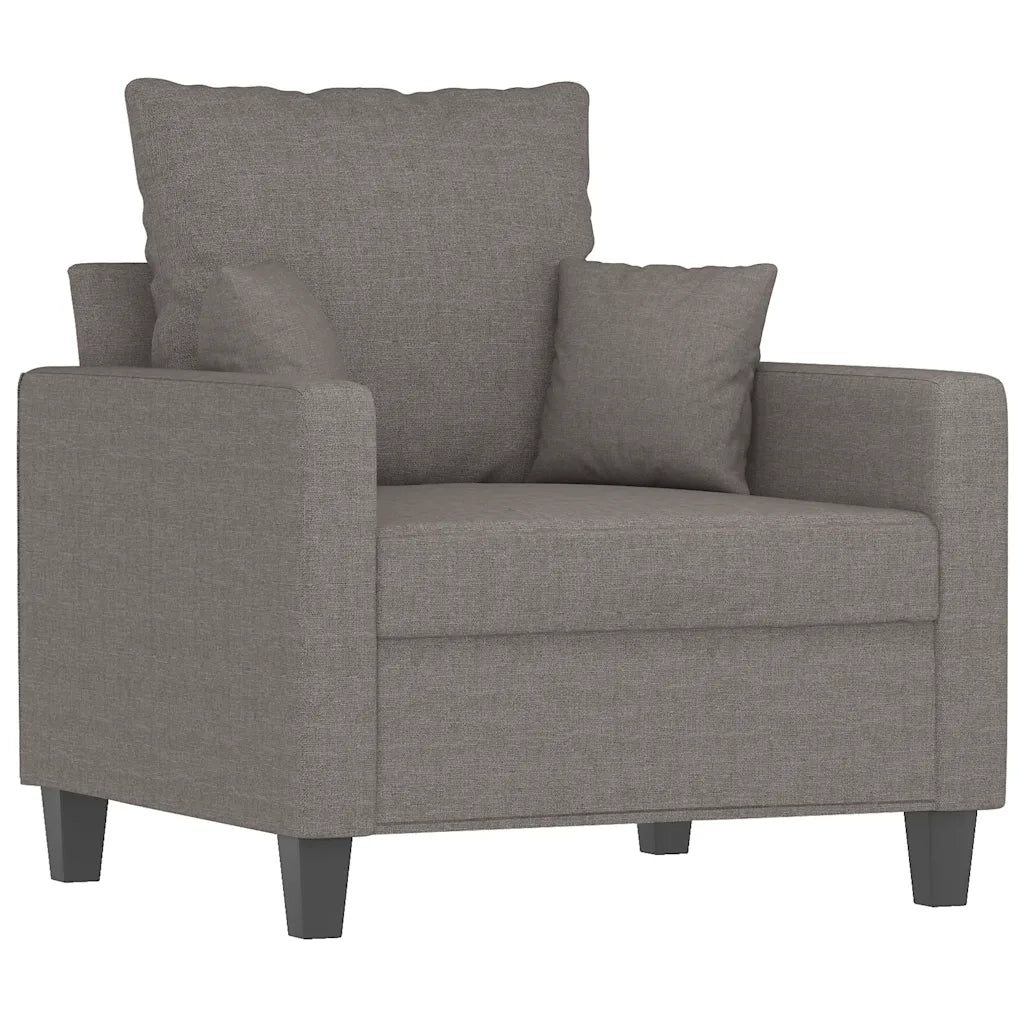 Fauteuil Taupe 60 cm Tissu