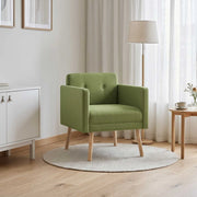 Poltrona decorativa Verde chiaro Velluto 42044798