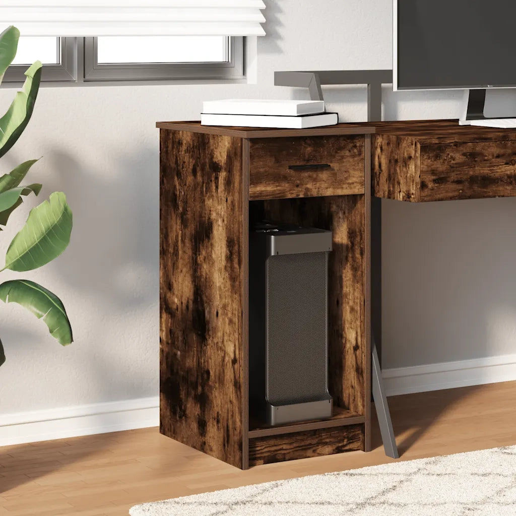 Supporto per Computer a Torre con Cassetto Rovere 35x45x77 cm 858744