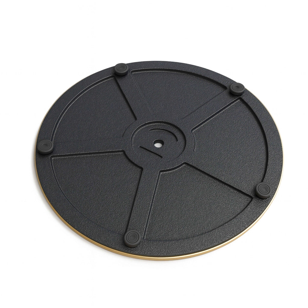 Oviala - Gamba per tavolo in metallo e ghisa 72 cm nero e dorato