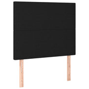 Testiera | Testata Nera 90x5x118/128 cm Tessuto