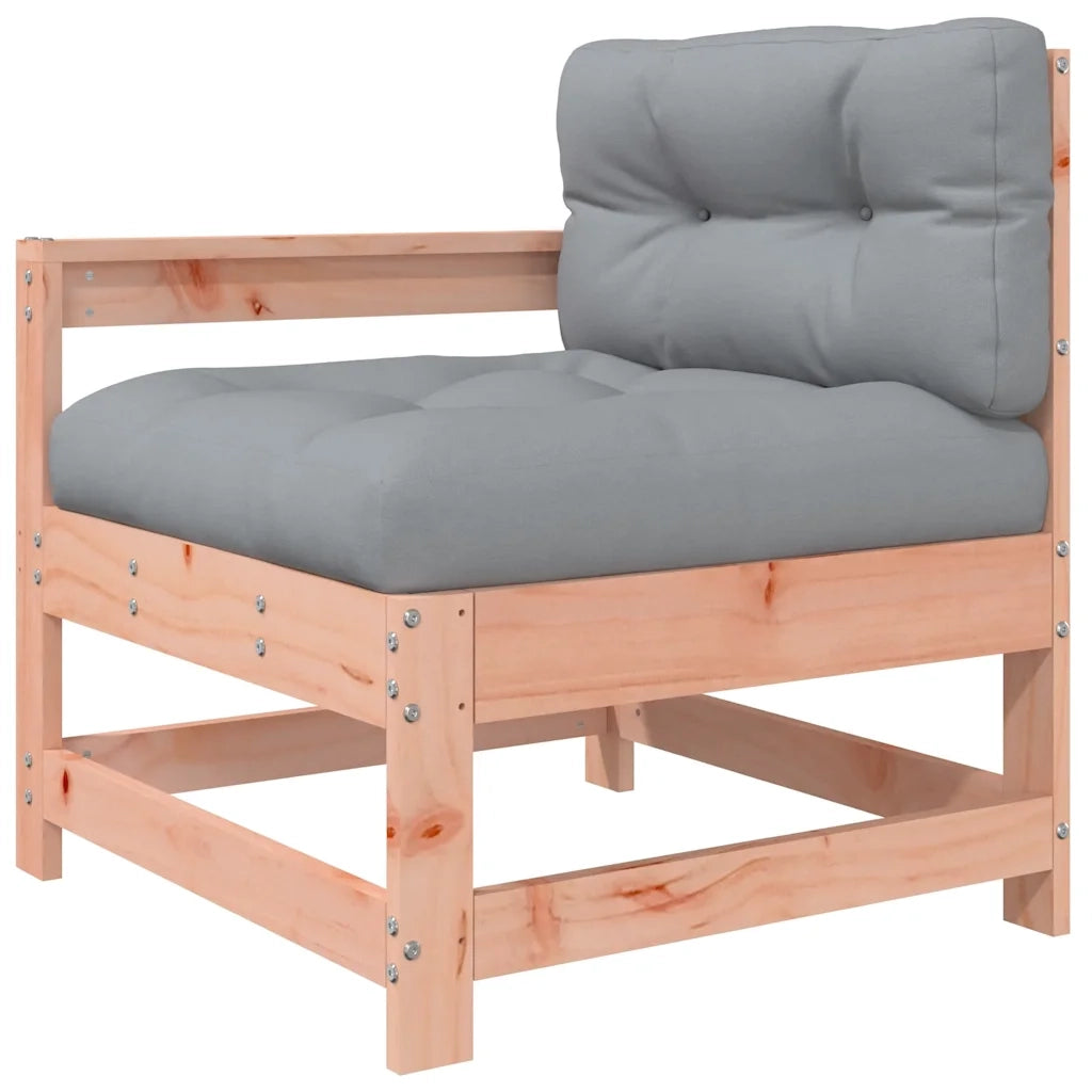Sedie da Giardino con Cuscini 2 pz in Legno Massello di Douglas 825595