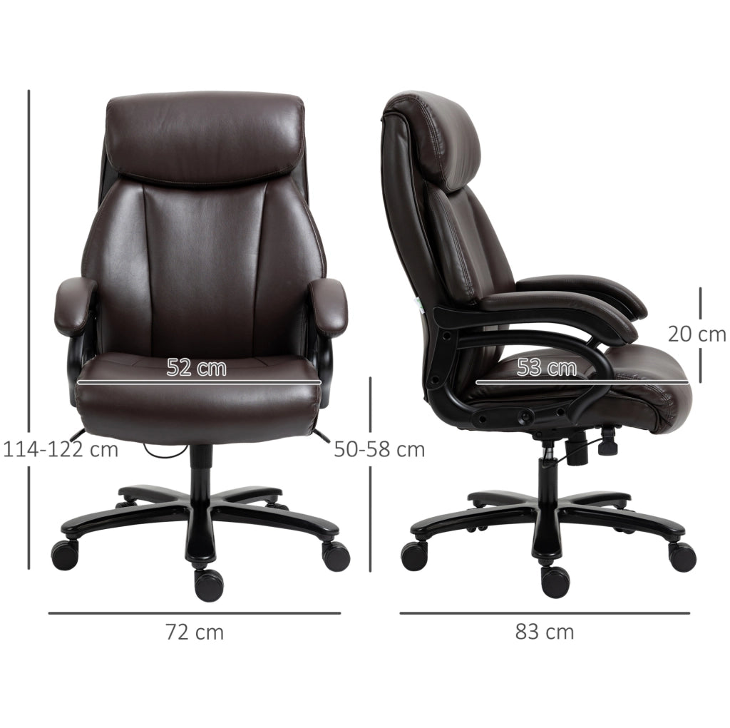 Sedia da ufficio ergonomica DESMIU con imbottitura spessa, regolabile in altezza e funzione d'oscillazione, portata fino a 180 kg