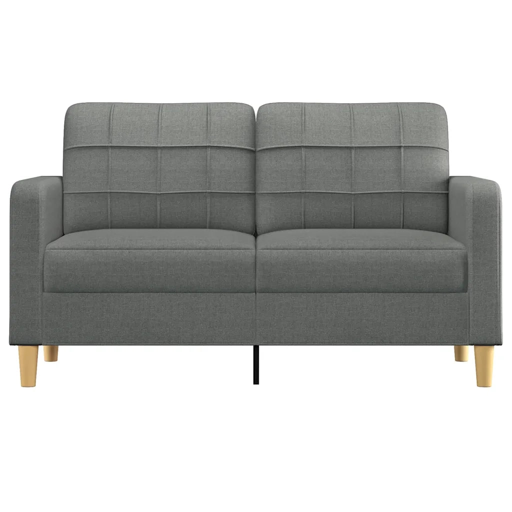 Divano | Divano da soggiorno | Sofa a 2 Posti Grigio Scuro 140 cm in Tessuto